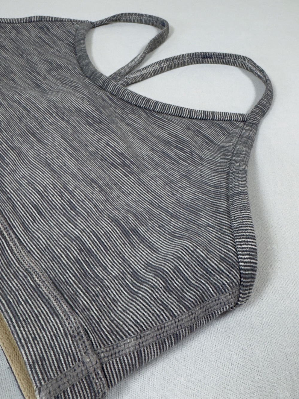 Lululemon Align High-Neck Tank Top Sports Bra in Gray & Brown